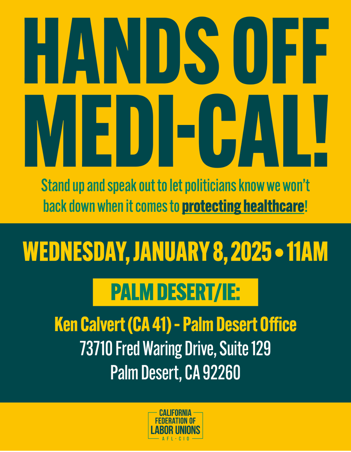 Fight Against Medi-Cal Cutbacks: Join Us January 8