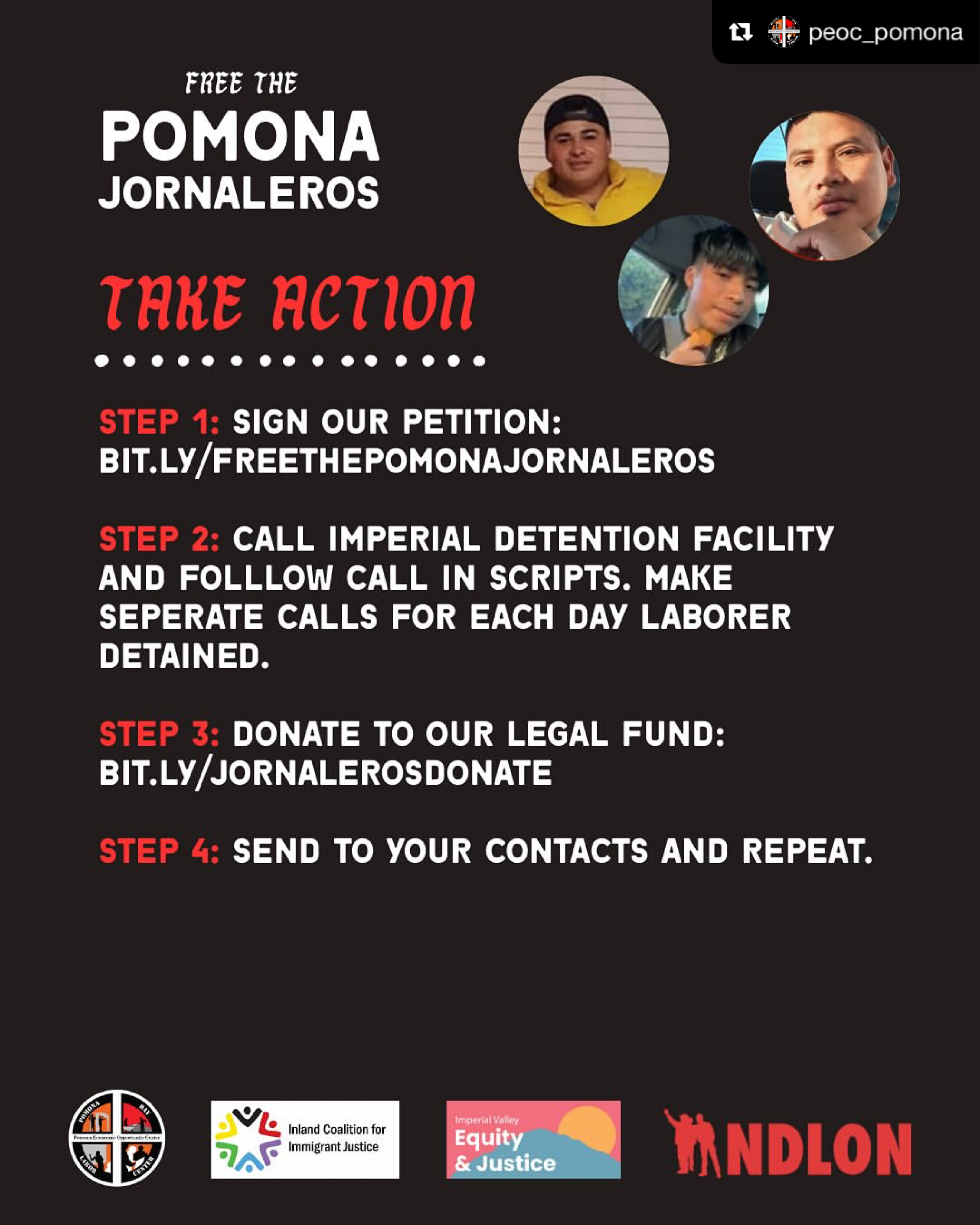 Support for Abducted Pomona Day Laborers: Take Action Now
