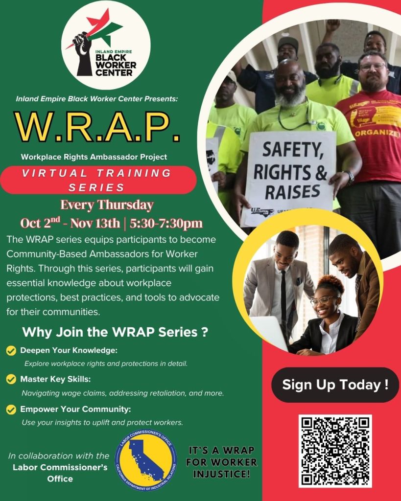 Workplace Rights Ambassador Project - IE Black Worker Center - Inland ...
